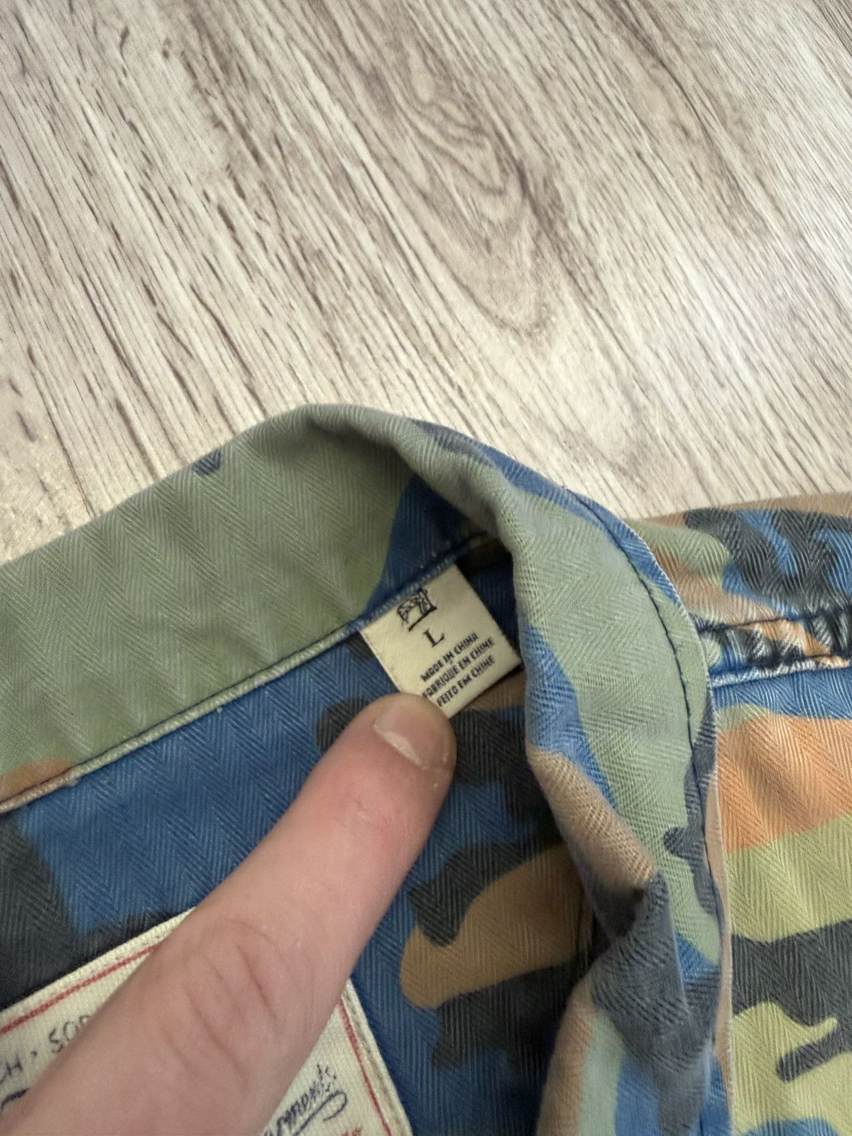 Scotch & Soda Scotch & Soda Camo Herringbone Jacket Size US L / EU 52-54 / 3 - 6 Thumbnail