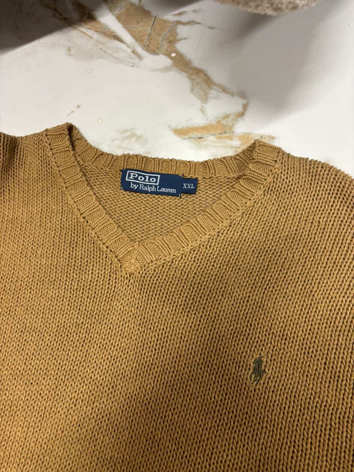 Polo Ralph Lauren Vintage polo ralph lauren sweater knitted beige size XL Y2K Size US XL / EU 56 / 4 - 2 Thumbnail