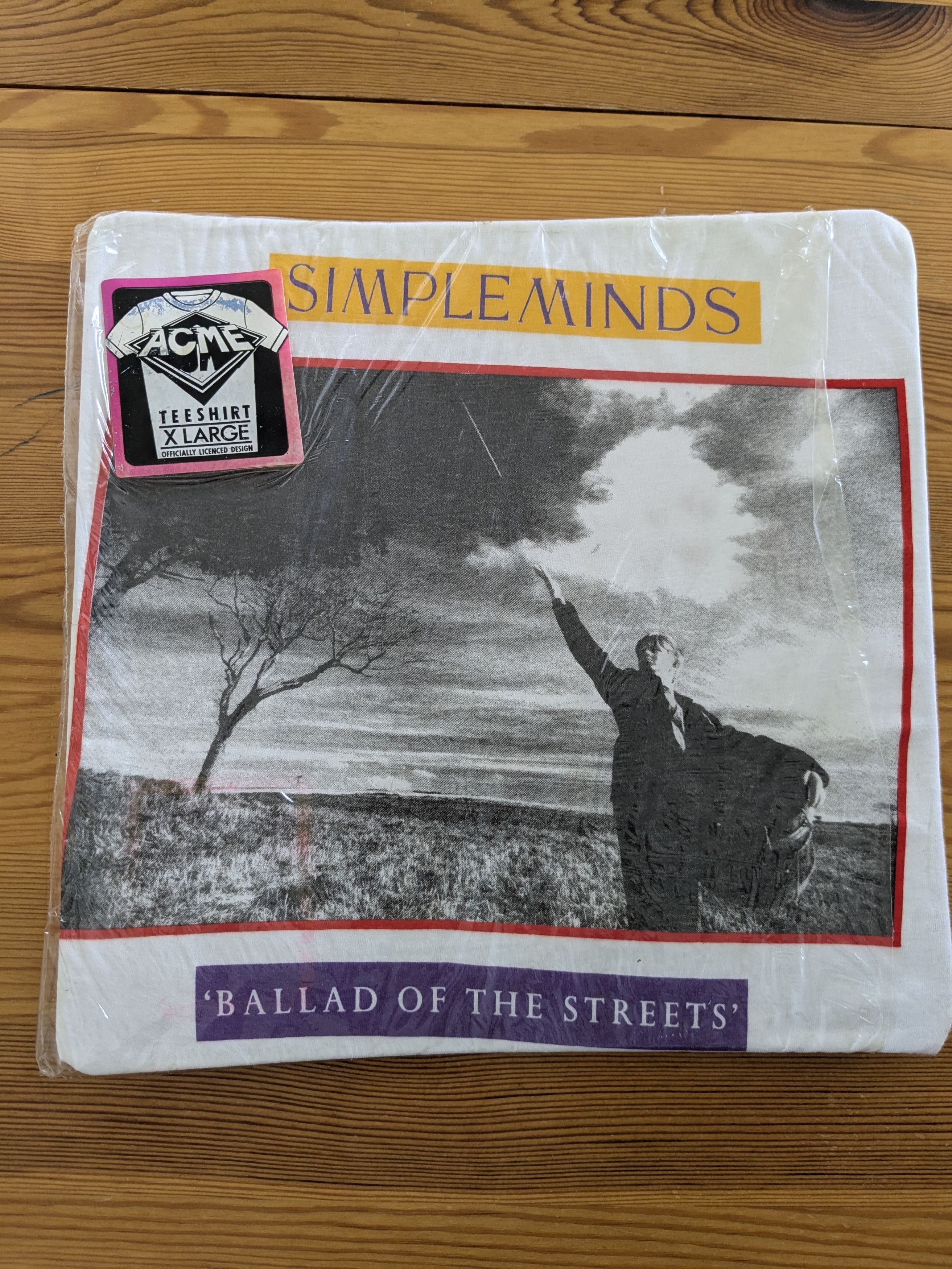 Band Tees 1989 Simple Minds T-Shirt (Sealed, XL) Size US M / EU 48-50 / 2 - 1 Thumbnail