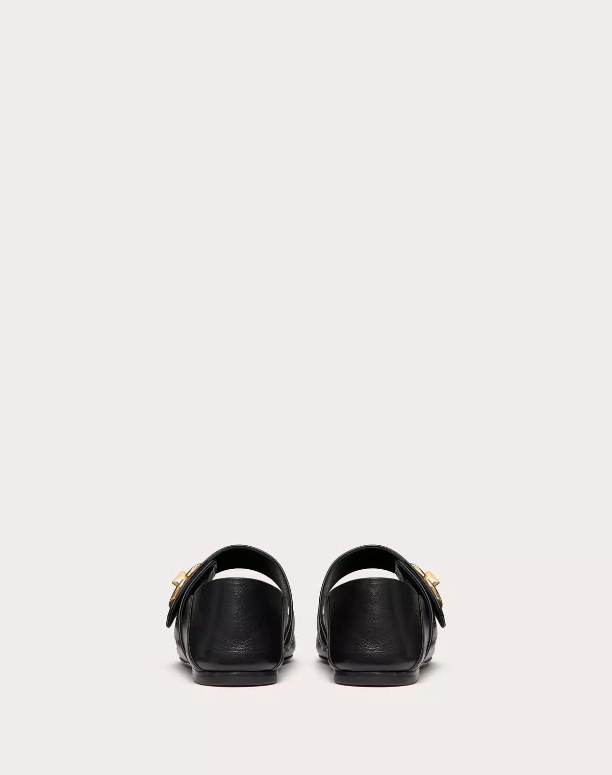 Valentino o1s1wg110625 Vlogo Locker Mary Jane Ballerina in Black Size US 11 / IT 41 - 3 Thumbnail