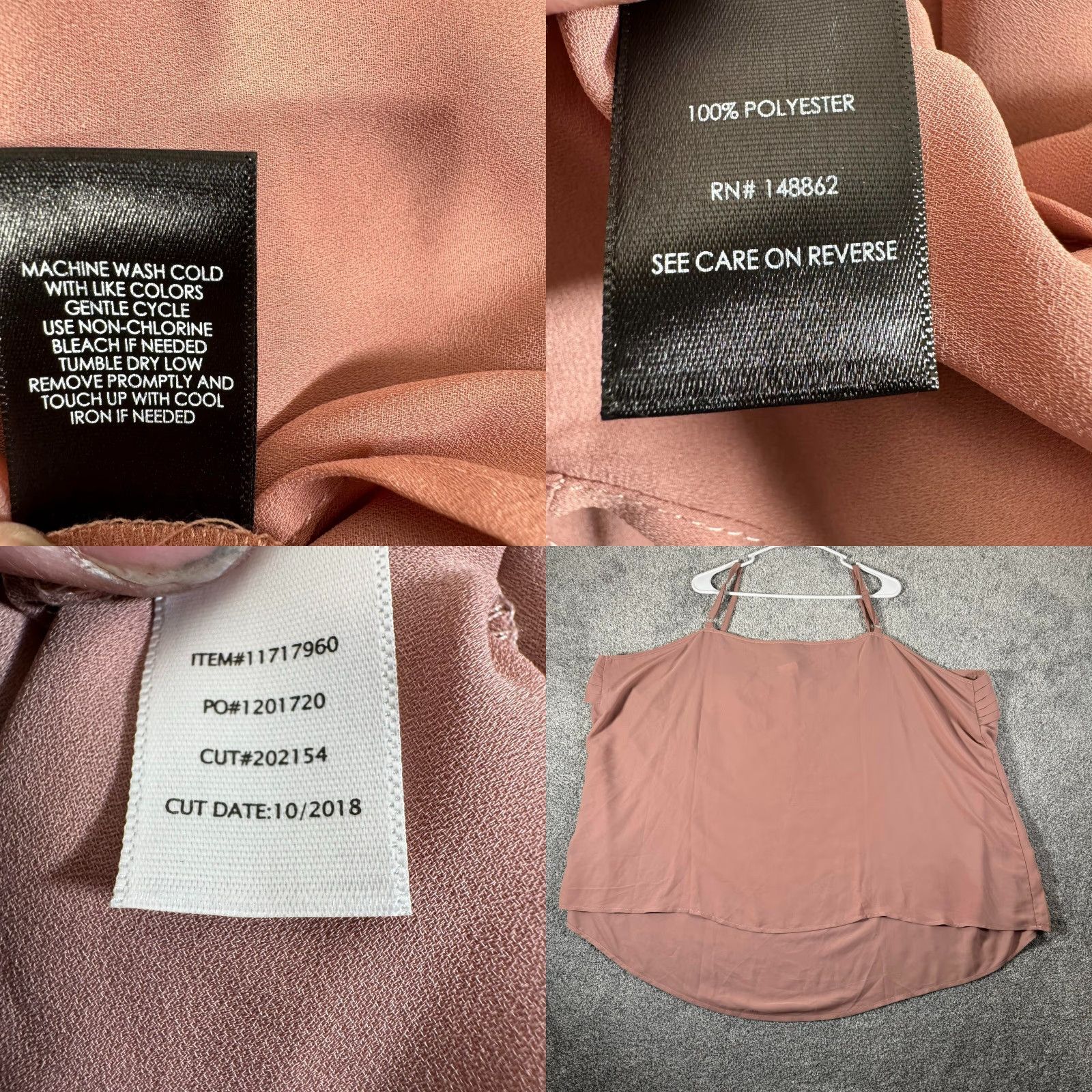 Torrid Torrid Cami Plus Size 5XL Tank Women's Pink Square Neck Spaghetti Strappy Pleated Fairycore Minimalist Flowy Chic Sleeveless 5XL Size XXL / US 16-18 / IT 52-54 - 8 Thumbnail