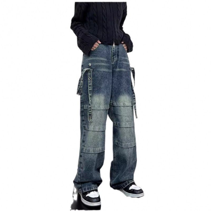 Japanese Brand × Jean Retro loose high street straight leg jeans Size US 32 / EU 48 - 1 Thumbnail