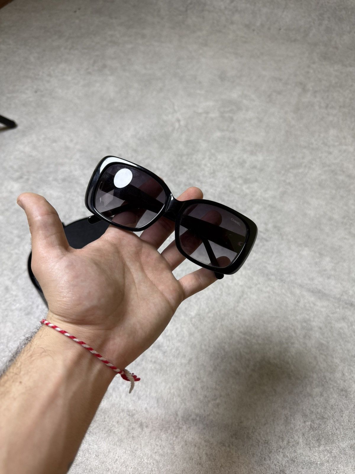 Chanel Vintage Black Sunglasses Glasses Chanel Big Skull Pinterest Size ONE SIZE - 11 Thumbnail