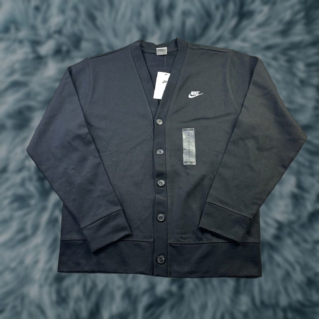 Nike Nike Sweater Mens Medium Black Club Knit Fairway Button Up Pockets Cardigan Size US M / EU 48-50 / 2 - 1 Thumbnail