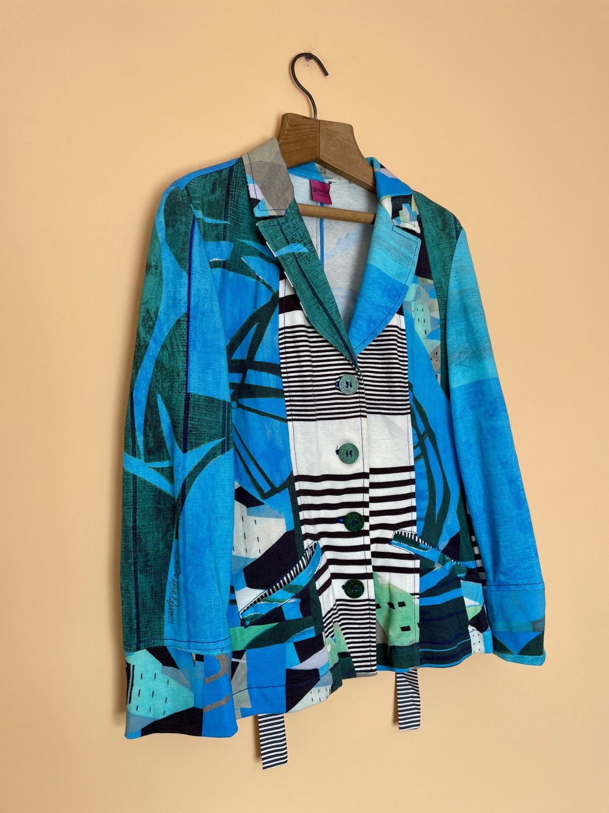 Other Save The Queen Abstract Art Blazer Button Up Size XL / US 12-14 / IT 48-50 - 2 Thumbnail