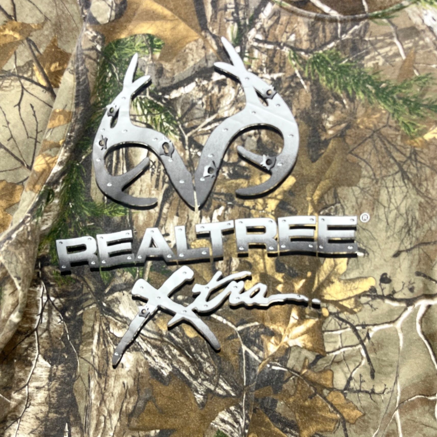 Realtree VINTAGE Real Tree Camo T-Shirt XL Men 90s Green Shirt Mens Size US XL / EU 56 / 4 - 3 Thumbnail