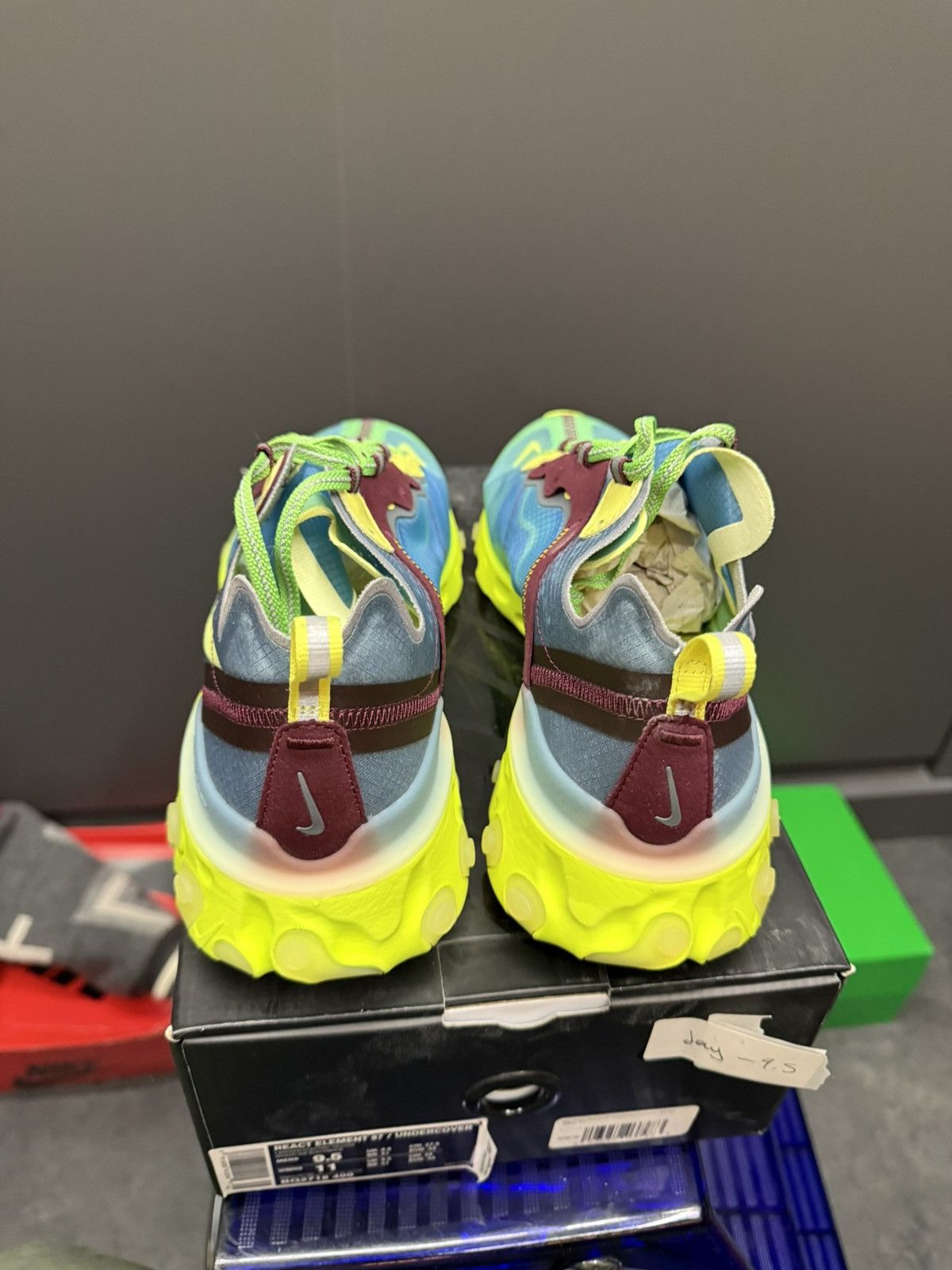 Nike × Undercover Nike React Element 87 Undercover Lakeside 9.5 BQ2718-400 Size US 9.5 / EU 42-43 - 4 Thumbnail