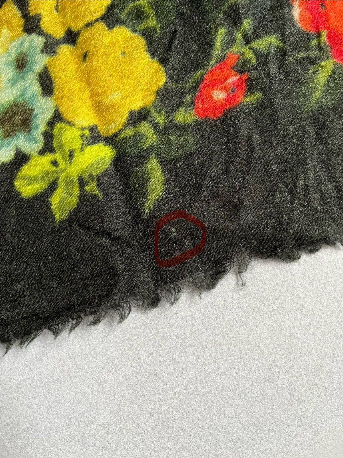 Other Toast Multicolor Floral Mohair Wool Cashmere Scarf Shawl Size ONE SIZE - 10 Thumbnail