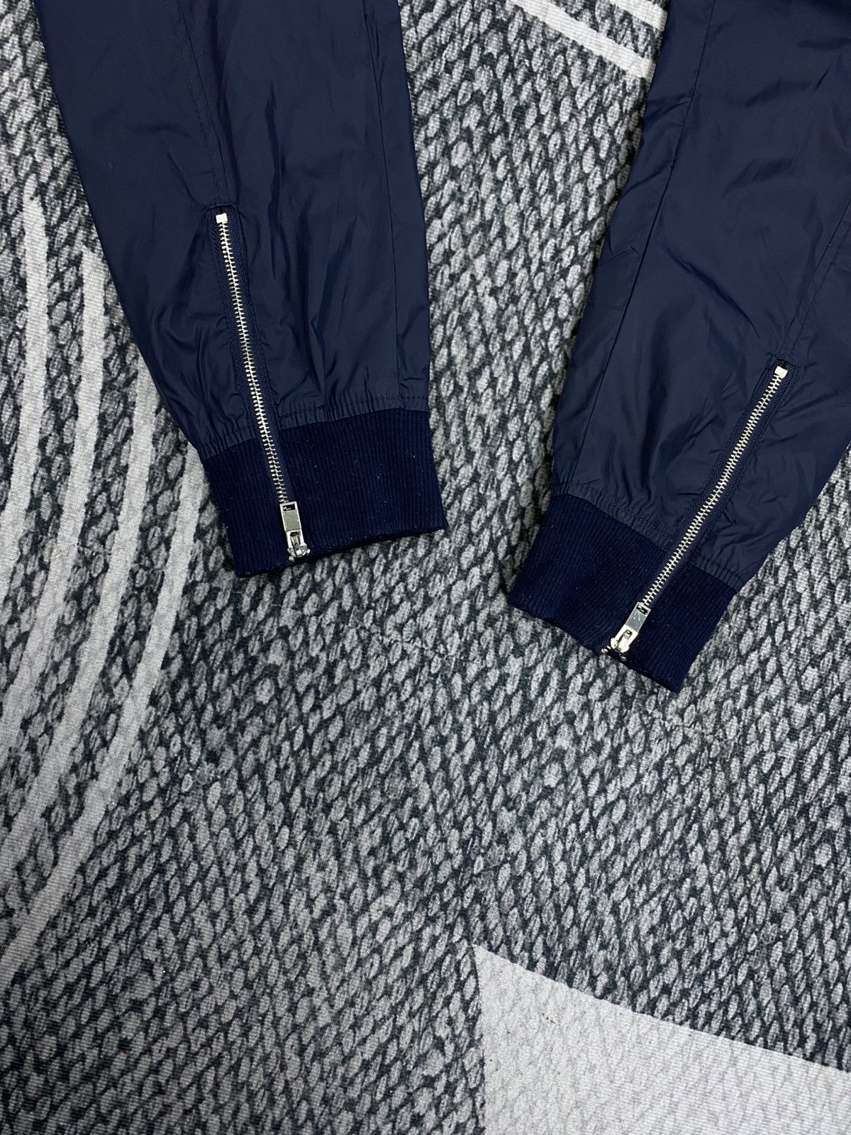 Japanese Brand Vintage Well Spring Casual Wear Navy Multi Zipper Jacket Size US M / EU 48-50 / 2 - 12 Thumbnail