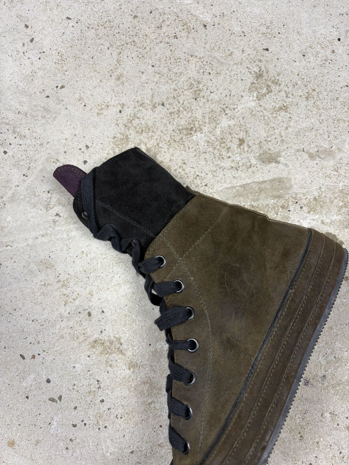 Ann Demeulemeester Ann Demeulemeester Scamosciato Suede High Top Sneakers Size US 10 / IT 40 - 11 Thumbnail