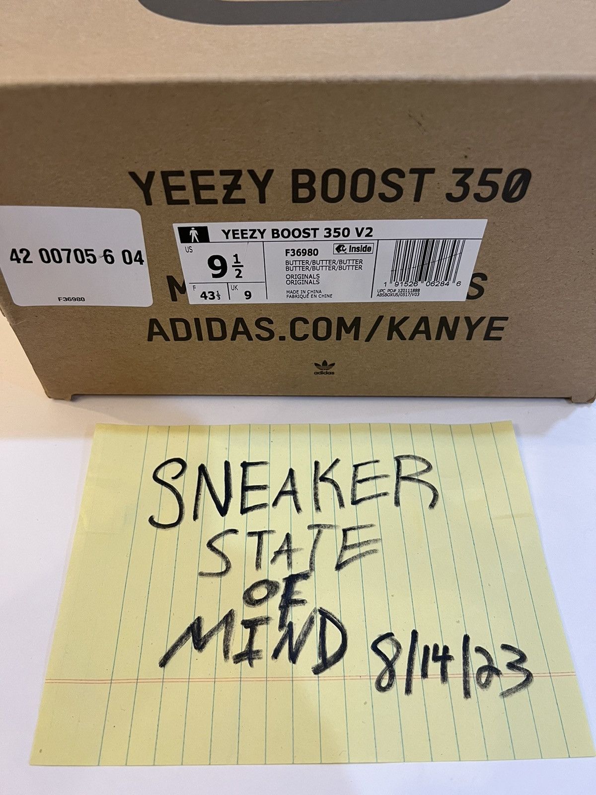 Adidas × Kanye West ADIDAS YEEZY BOOST 350 SIZE: 9.5 COLOR: BUTTER Size US 9.5 / EU 42-43 - 8 Thumbnail