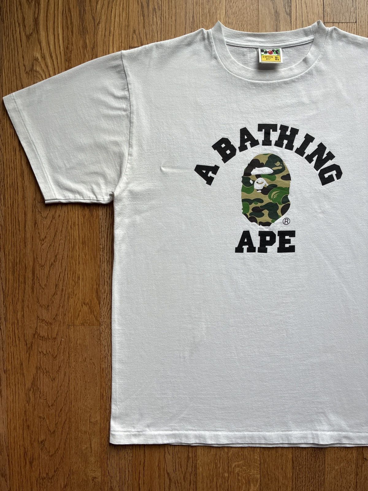 Bape Bape ABC Camo College Tee White Sz XL Rare Size US XL / EU 56 / 4 - 2 Thumbnail