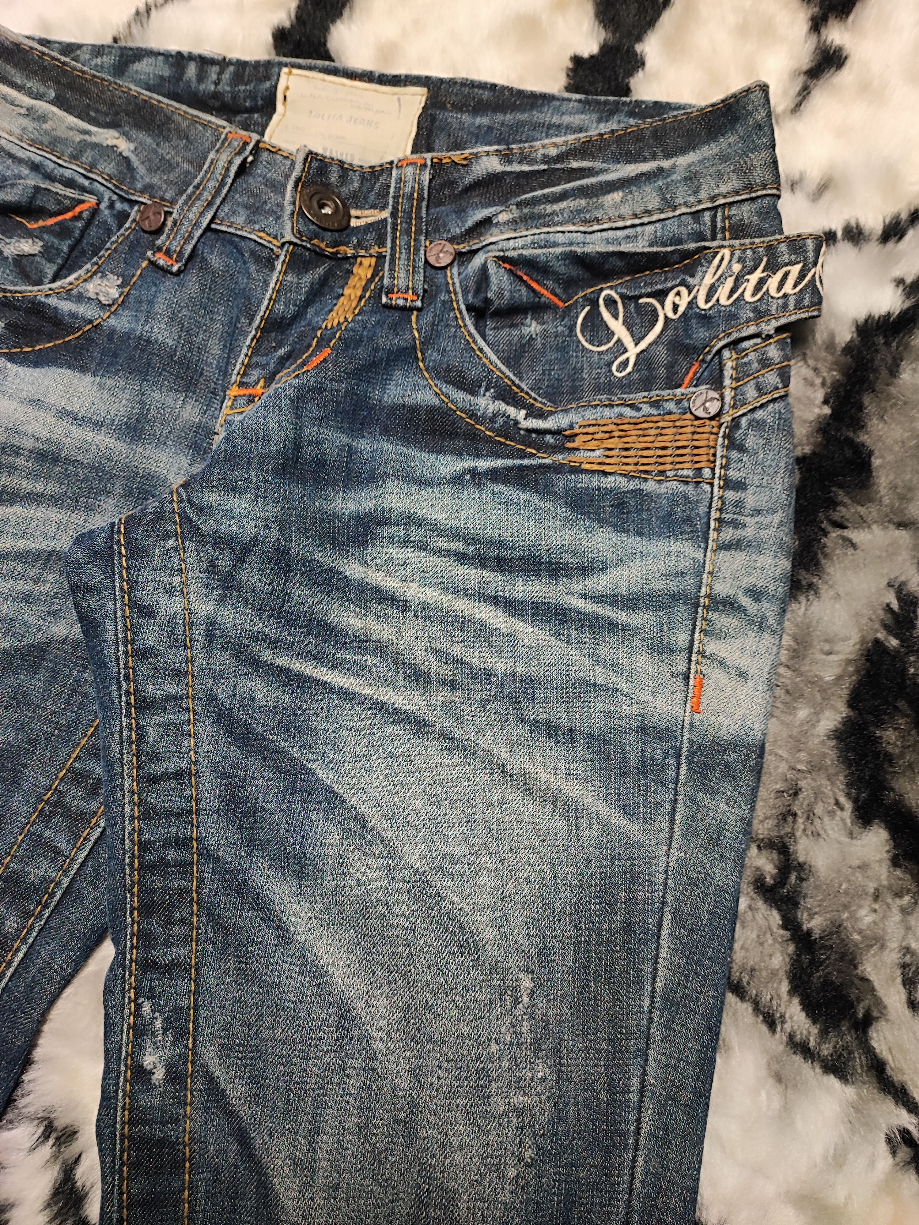 If Six Was Nine Vintage Japanese Flare Lolita Jeans Size 28" / US 6 / IT 42 - 10 Thumbnail