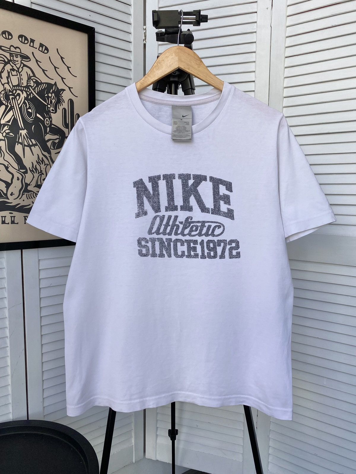 Nike × Vintage Nike Vintage Big Retro Logo Tee Shirt Y2K Size US M / EU 48-50 / 2 - 4 Thumbnail