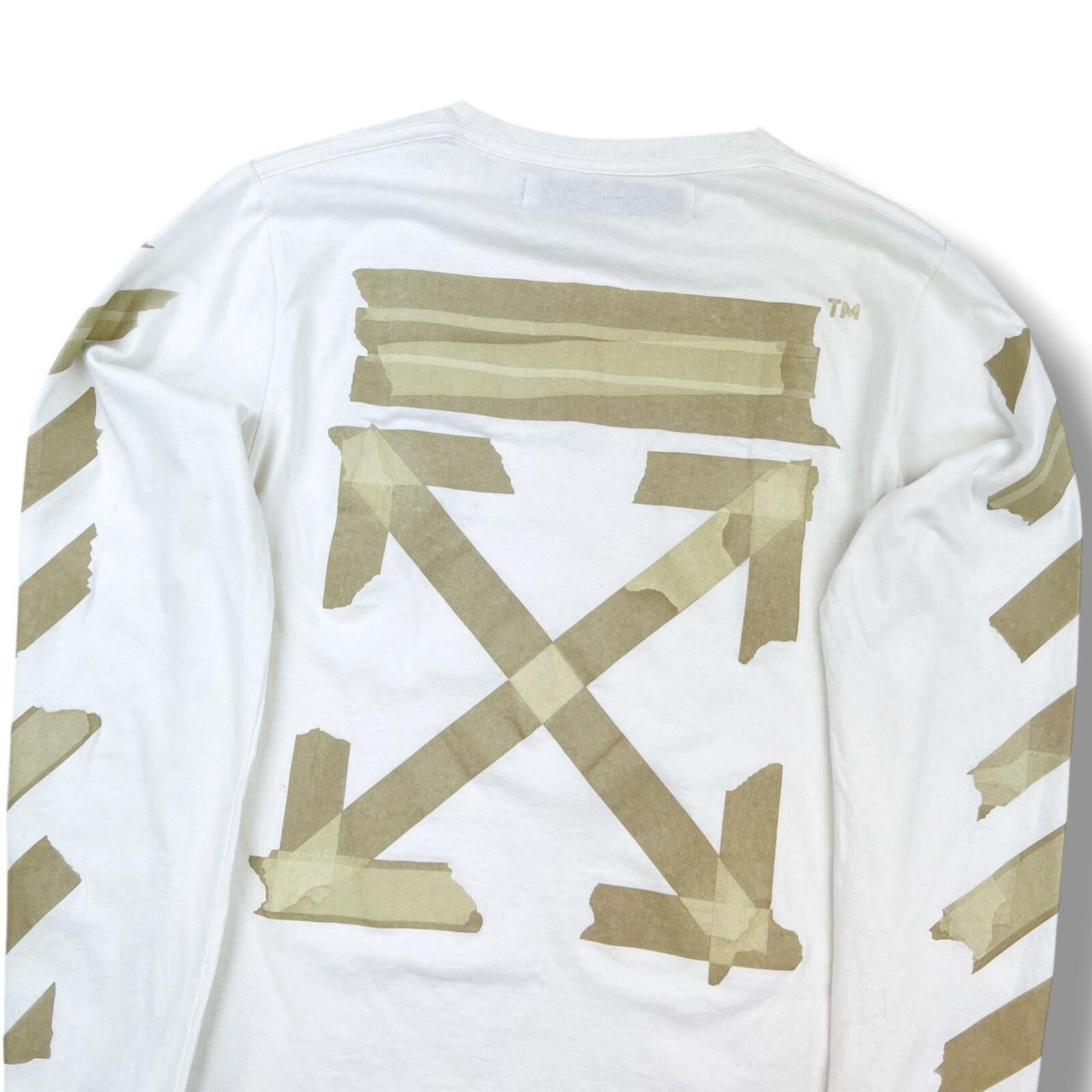 Off-White Off-White Tape Arrows White Long Sleeve T Shirt Size US S / EU 44-46 / 1 - 1 Thumbnail