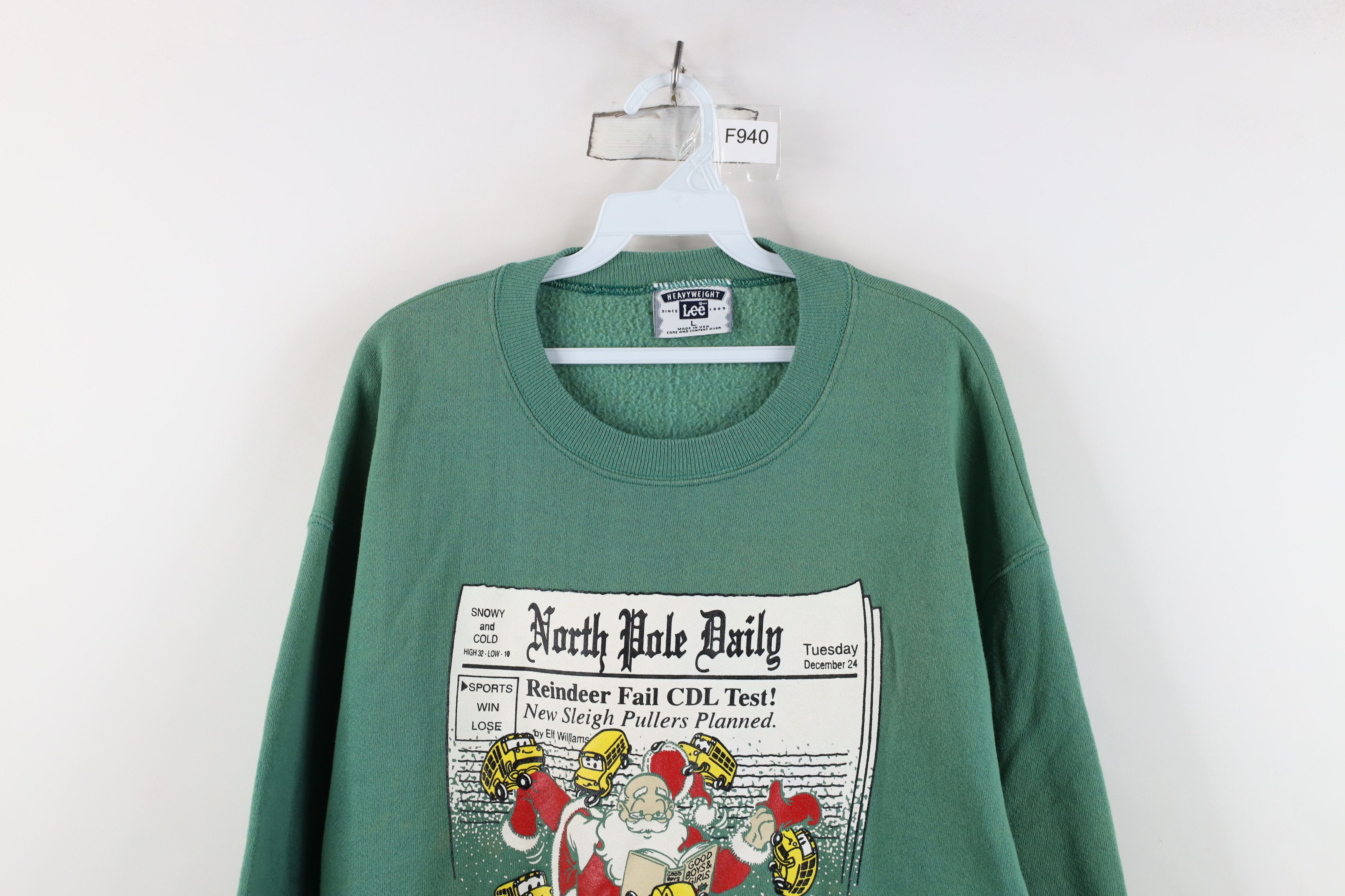 Vintage Vintage 90s Streetwear Santa Claus Bus Driver Sweatshirt USA Size US L / EU 52-54 / 3 - 2 Thumbnail