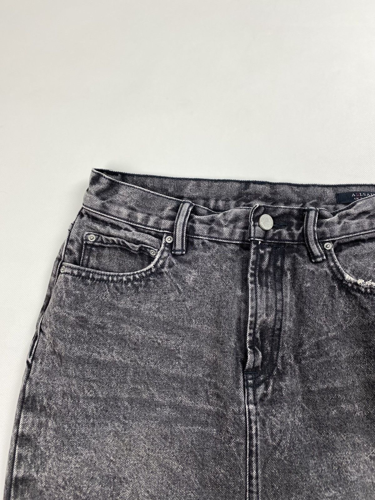 Allsaints Allsaints Betty Denim Mini ladies distressed skirt Size 27" / US 4 / IT 40 - 8 Thumbnail