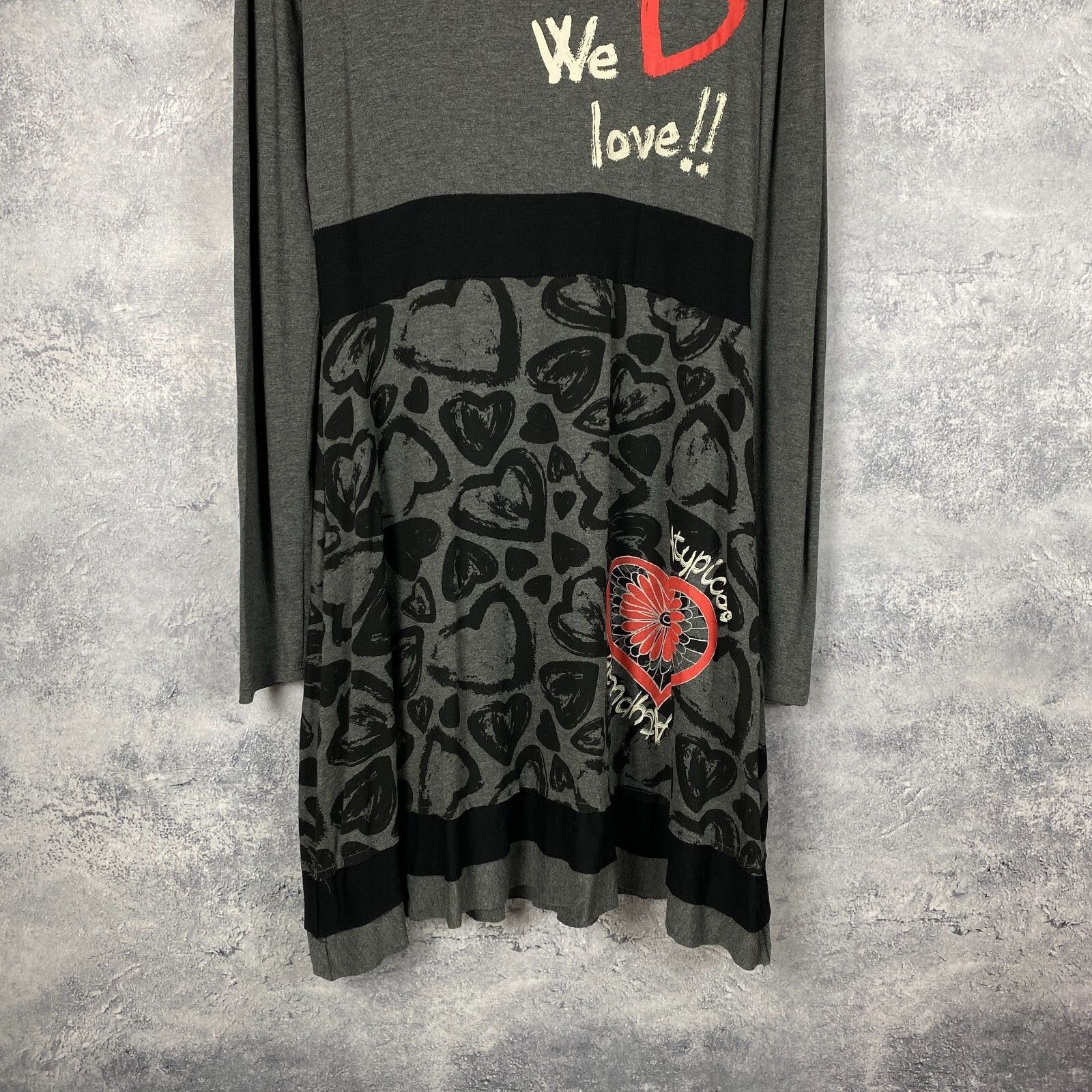 Desigual Desigual Dress Women's Size XL Gray Long Sleeve ` Size XL / US 12-14 / IT 48-50 - 3 Thumbnail