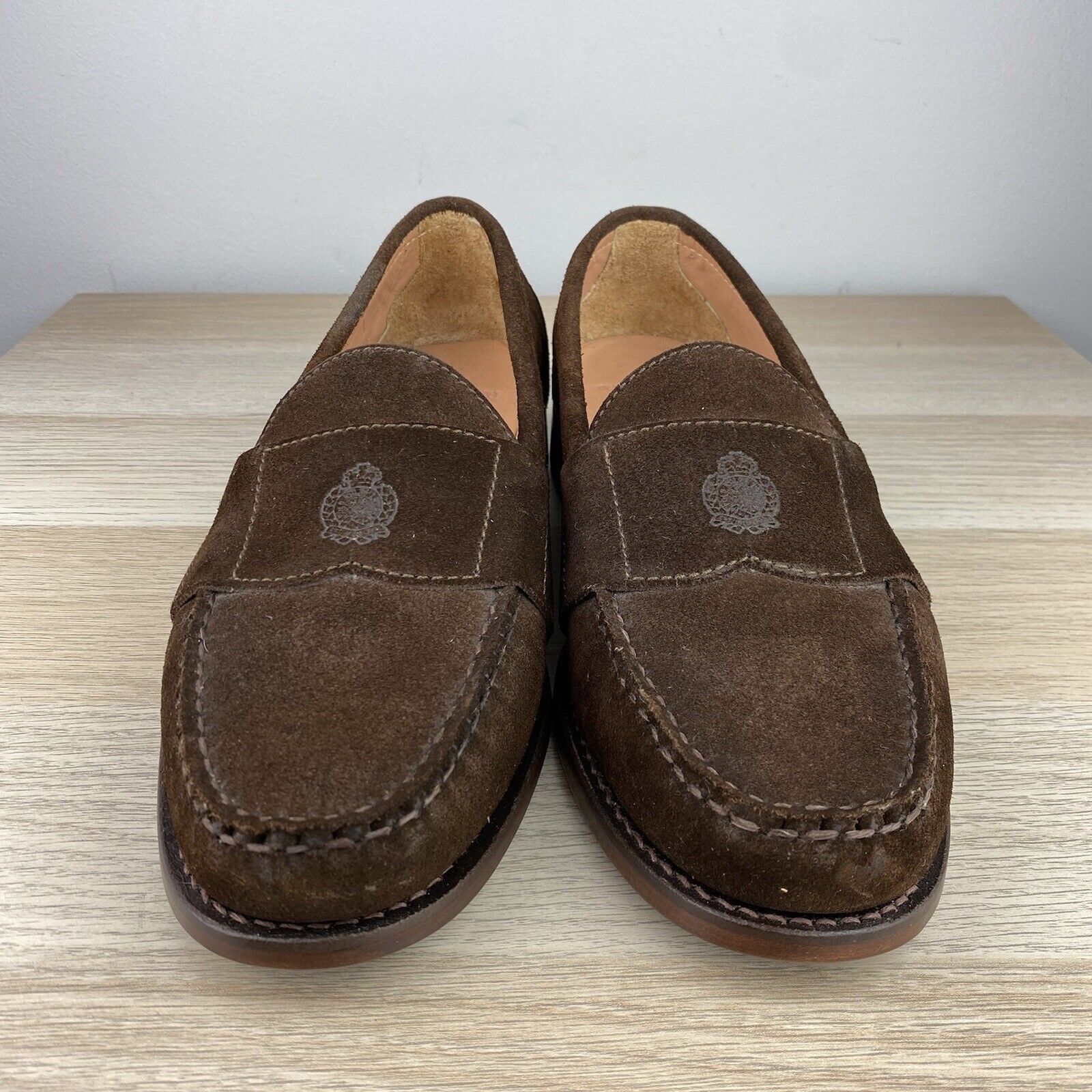 Polo Ralph Lauren Vintage Polo Ralph Lauren Suede Crest Loafers Leather 11.5D Size US 11.5 / EU 44-45 - 2 Thumbnail