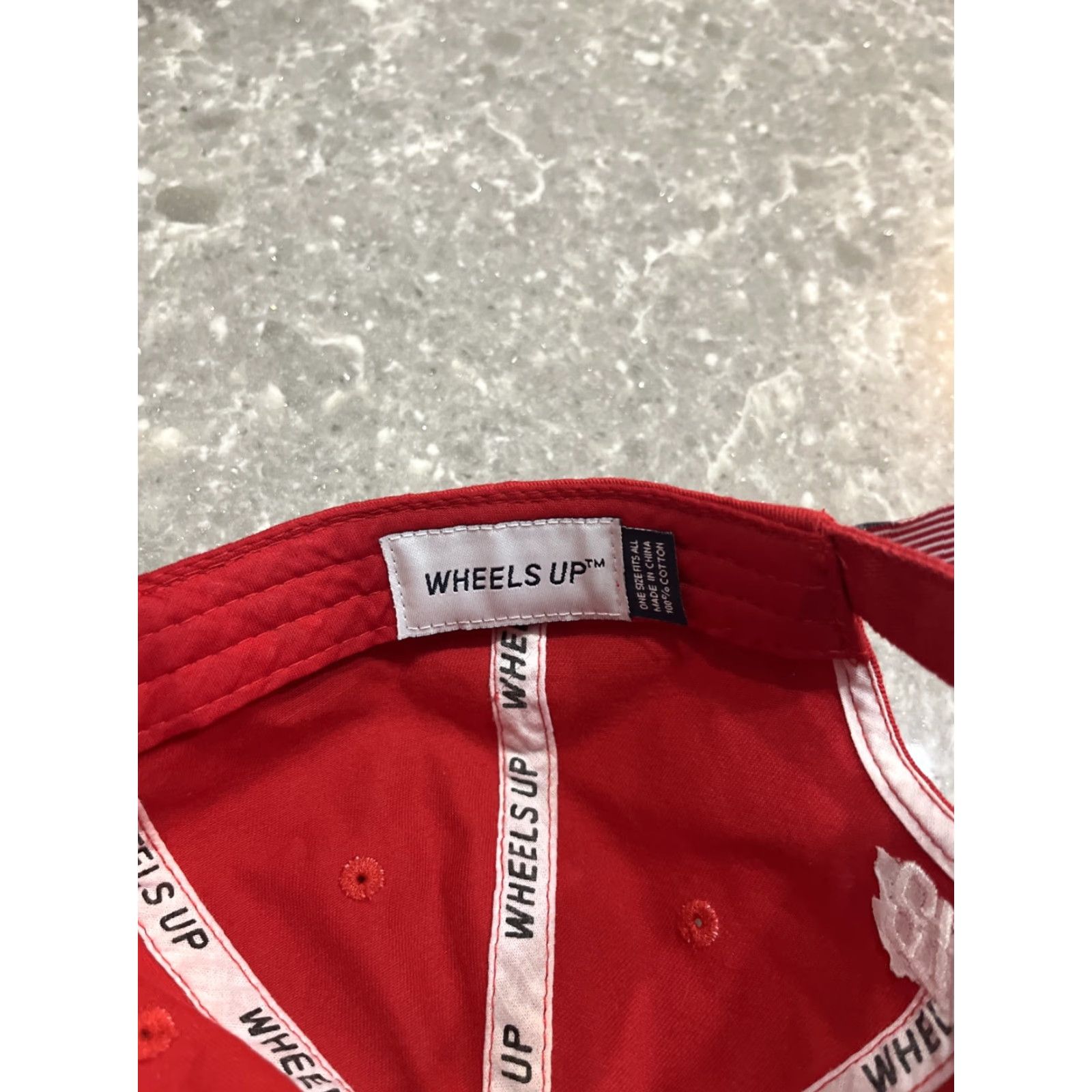 Vintage Wheels Up Hat Baseball Cap Unisex Adults Adjustable Red OSFA Strapback 8760 Aviation Plane Jet Cotton Cap Size ONE SIZE - 6 Thumbnail