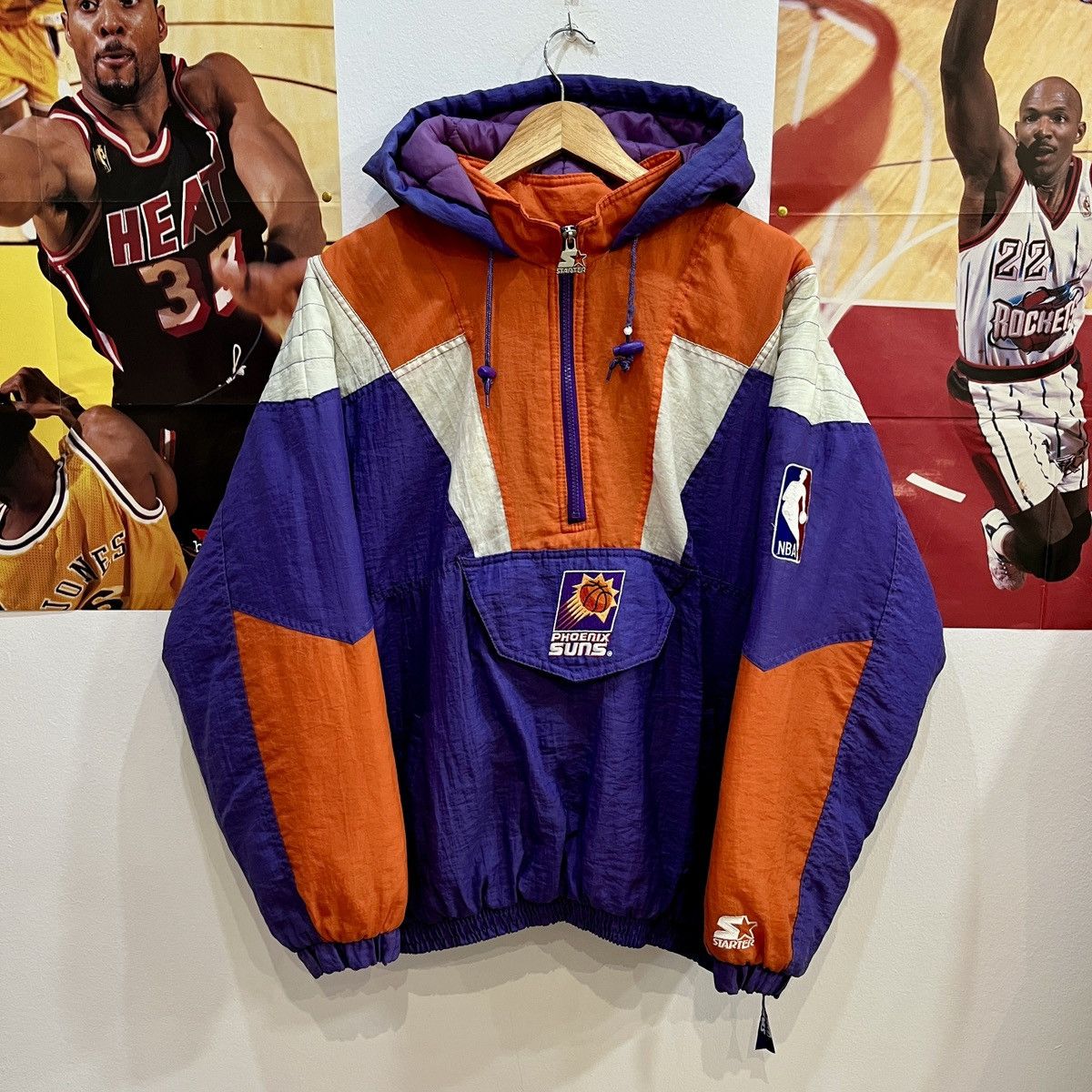 古着 90s STARTER NBA Phoenix Suns サンズ プルオーバー