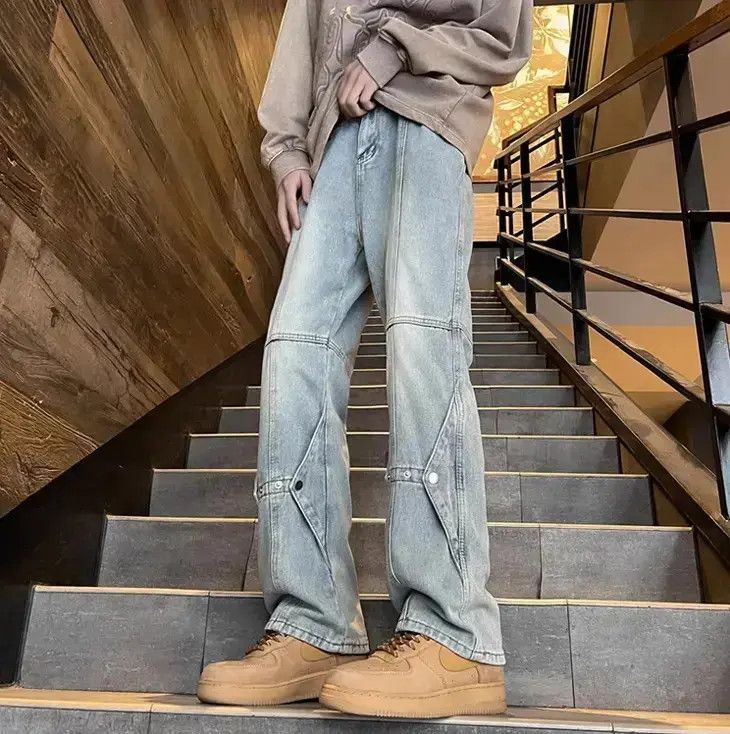 Japanese Brand Retro casual straight leg jeans Size US 32 / EU 48 - 1 Thumbnail