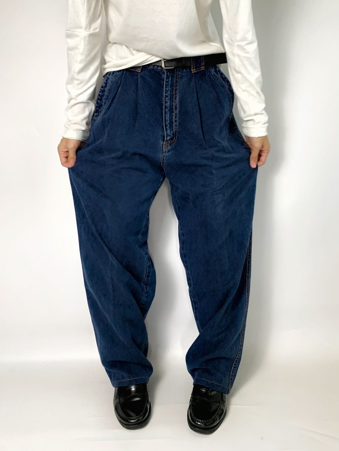 Hardy Amies HARDY AMIES JEANS PANT EMBROIDERY POCKET Size US 31 - 17 Thumbnail