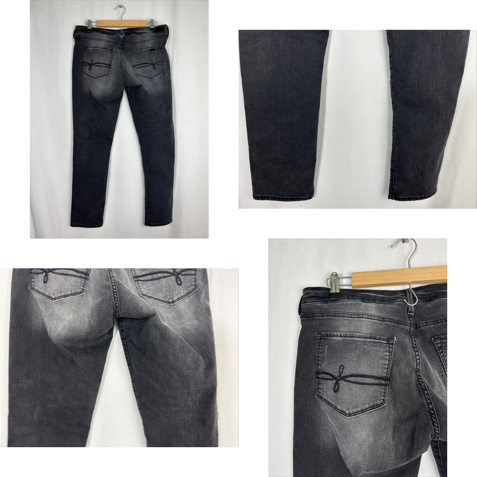 Denizen DENIZEN Women 34 Low Rise Distressed Black Skinny Jeans User: DENIZEN Women 34 Low Rise Distressed Black Skinny Jeans Size 24" / US 00 / IT 34 - 8 Thumbnail