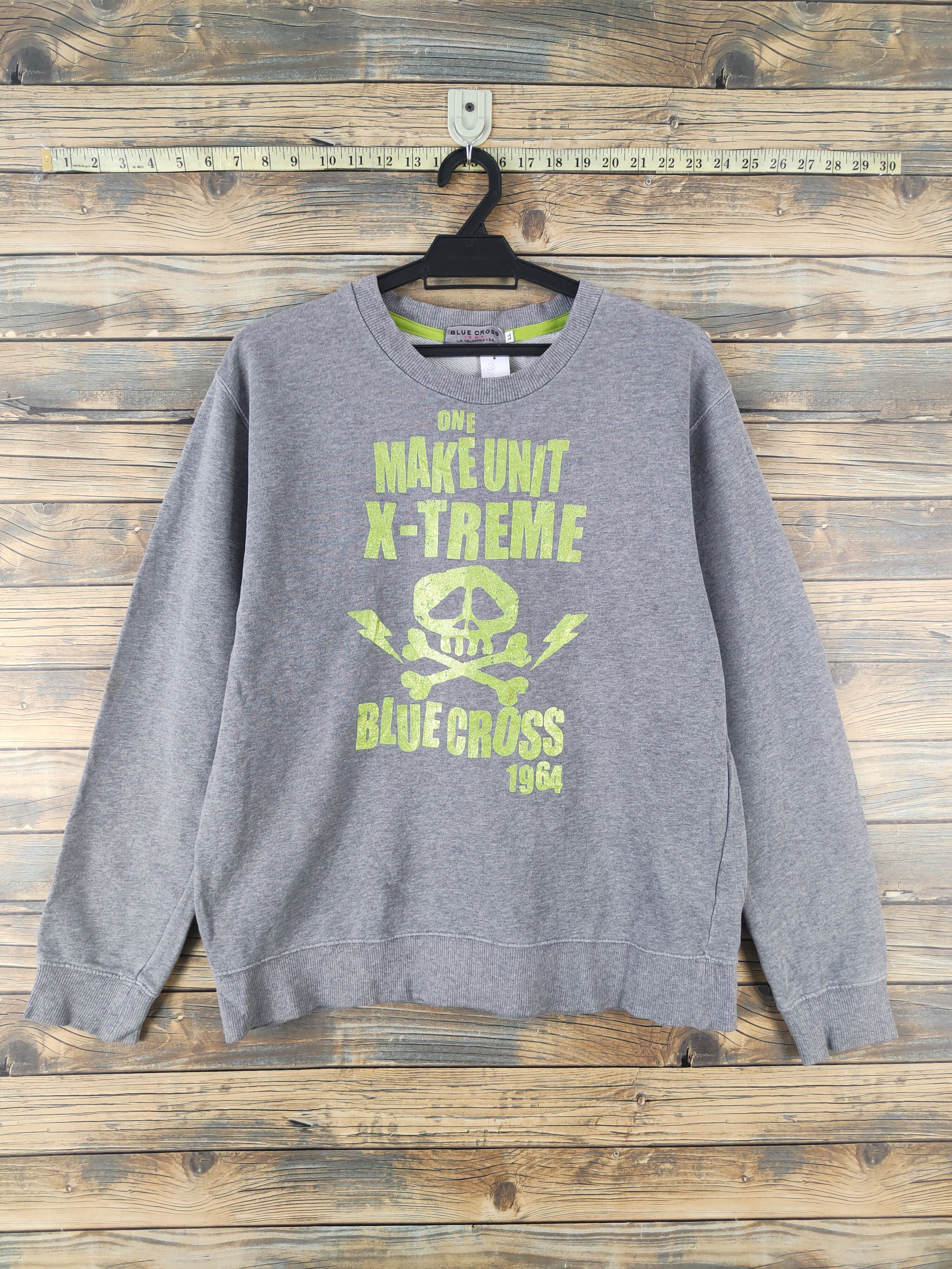 DL Blue Cross Gray Sweatshirts #2062