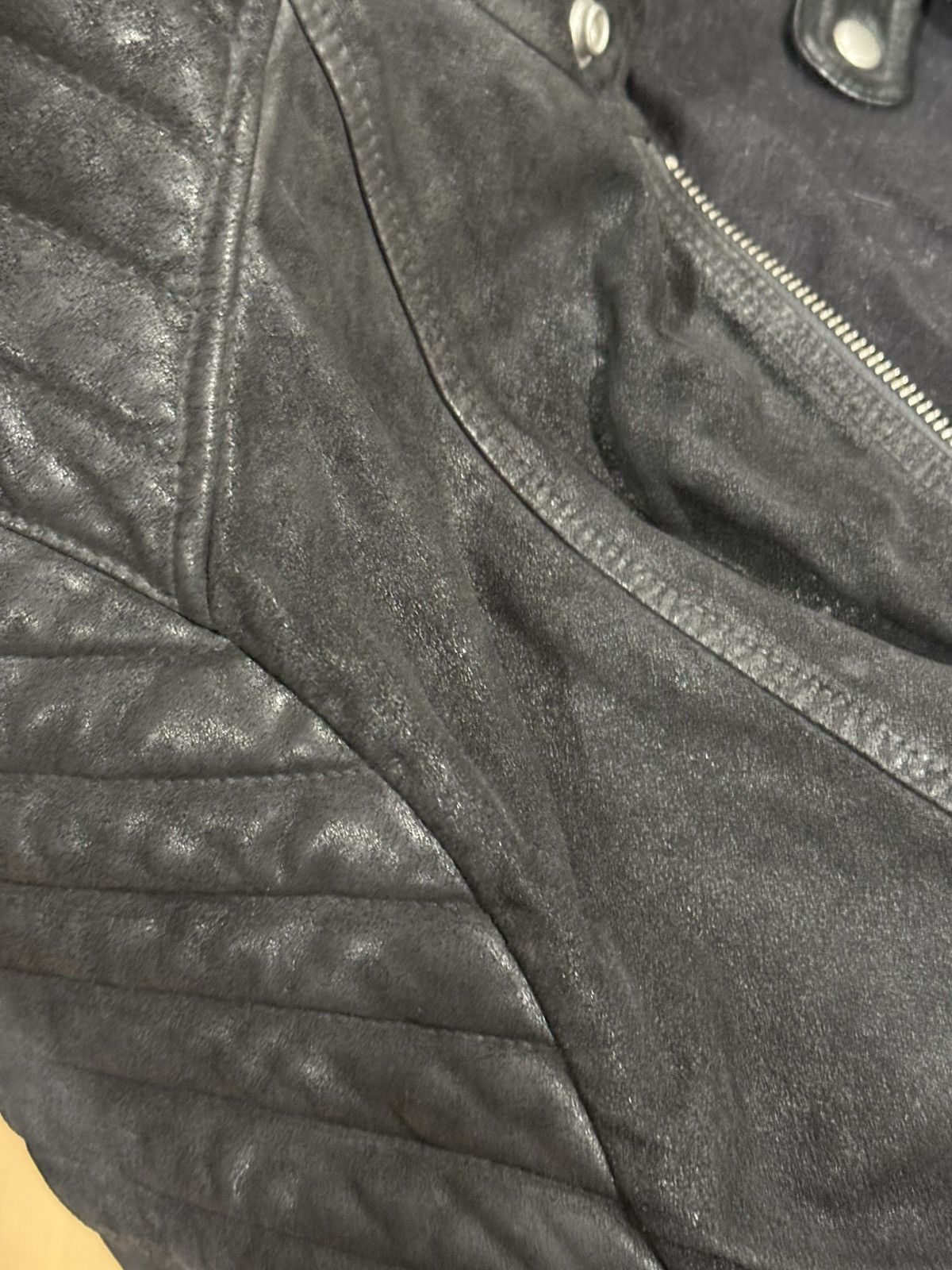Allsaints Allsaints leather and suede moto jacket XXL Size US XXL / EU 58 / 5 - 5 Thumbnail