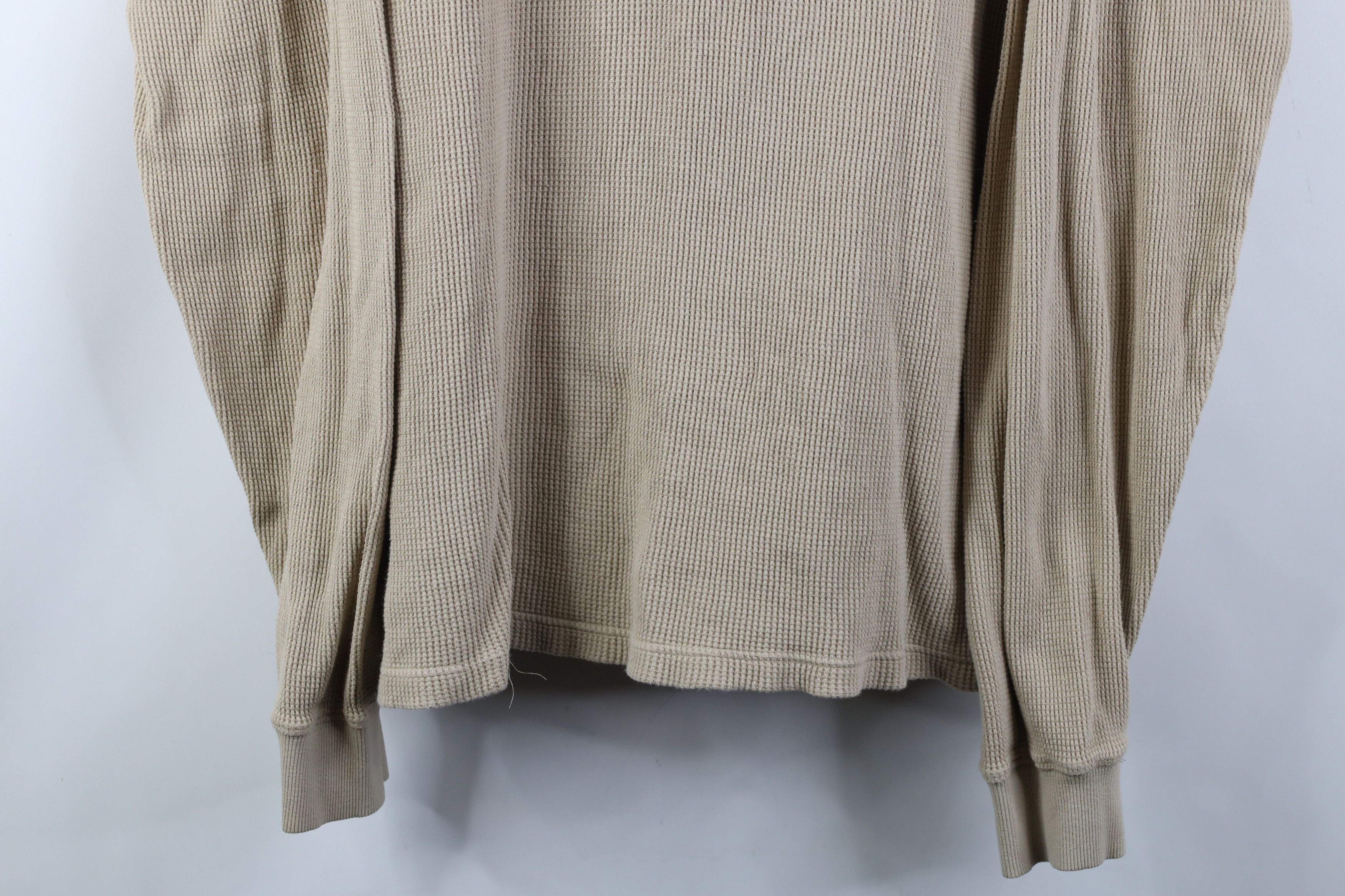 Cabelas Vintage 90s Cabelas Waffle Knit Long Sleeve Henley T-Shirt Size US XL / EU 56 / 4 - 3 Thumbnail