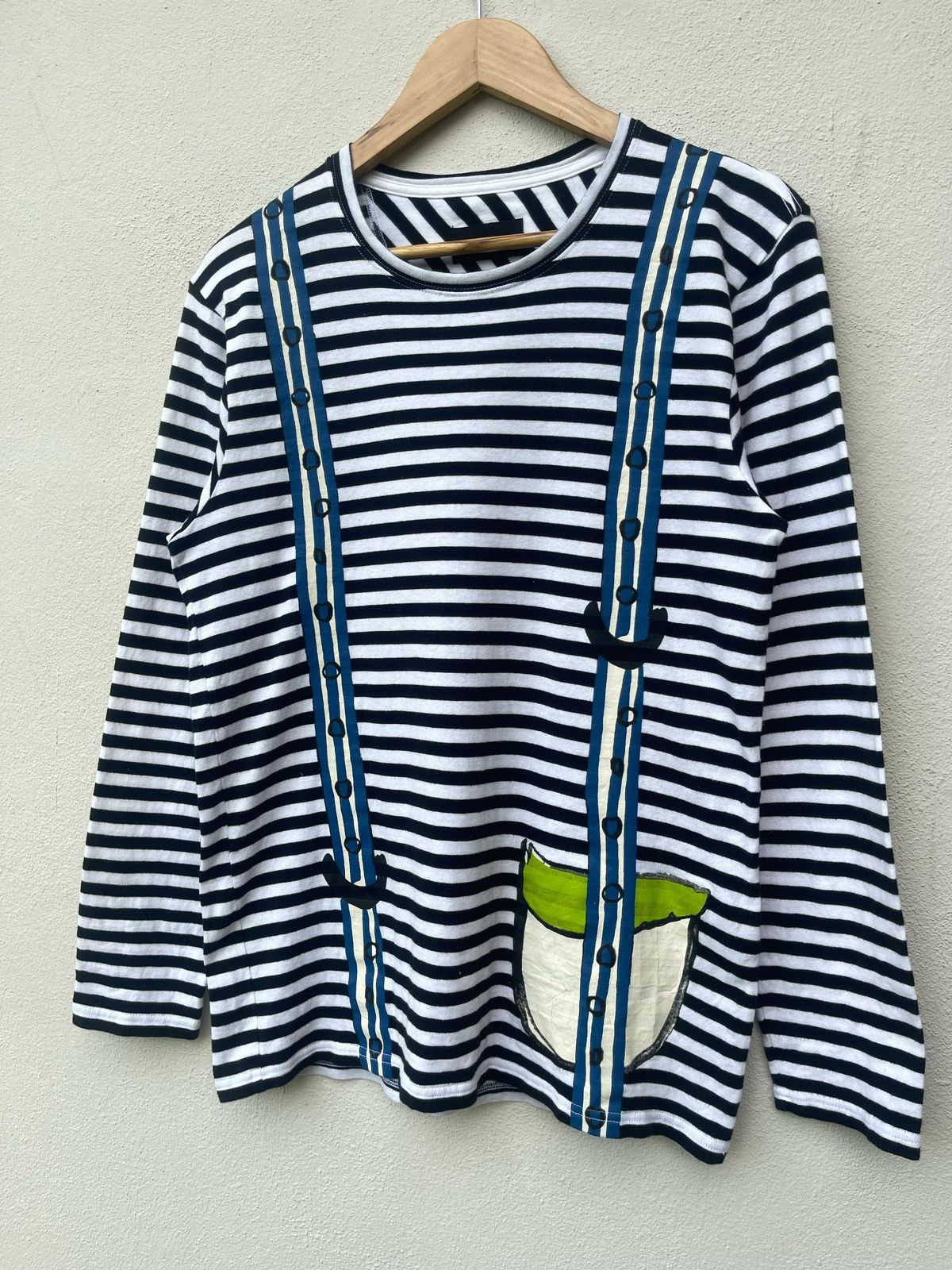 Issey Miyake × Japanese Brand × Tsumori Chisato Issey Miyake Tsumori Chisato Border Line Longsleeve Tee Size US M / EU 48-50 / 2 - 3 Thumbnail