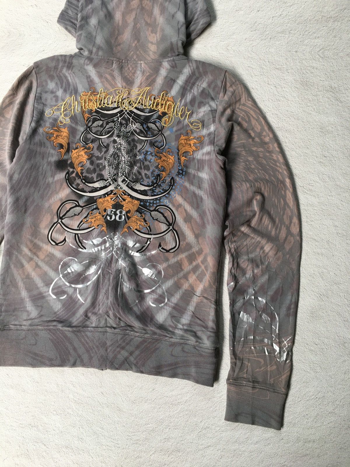 Ed Hardy Y2k Christian Audigier Zip Hoodie Size US XS / EU 42 / 0 - 8 Thumbnail