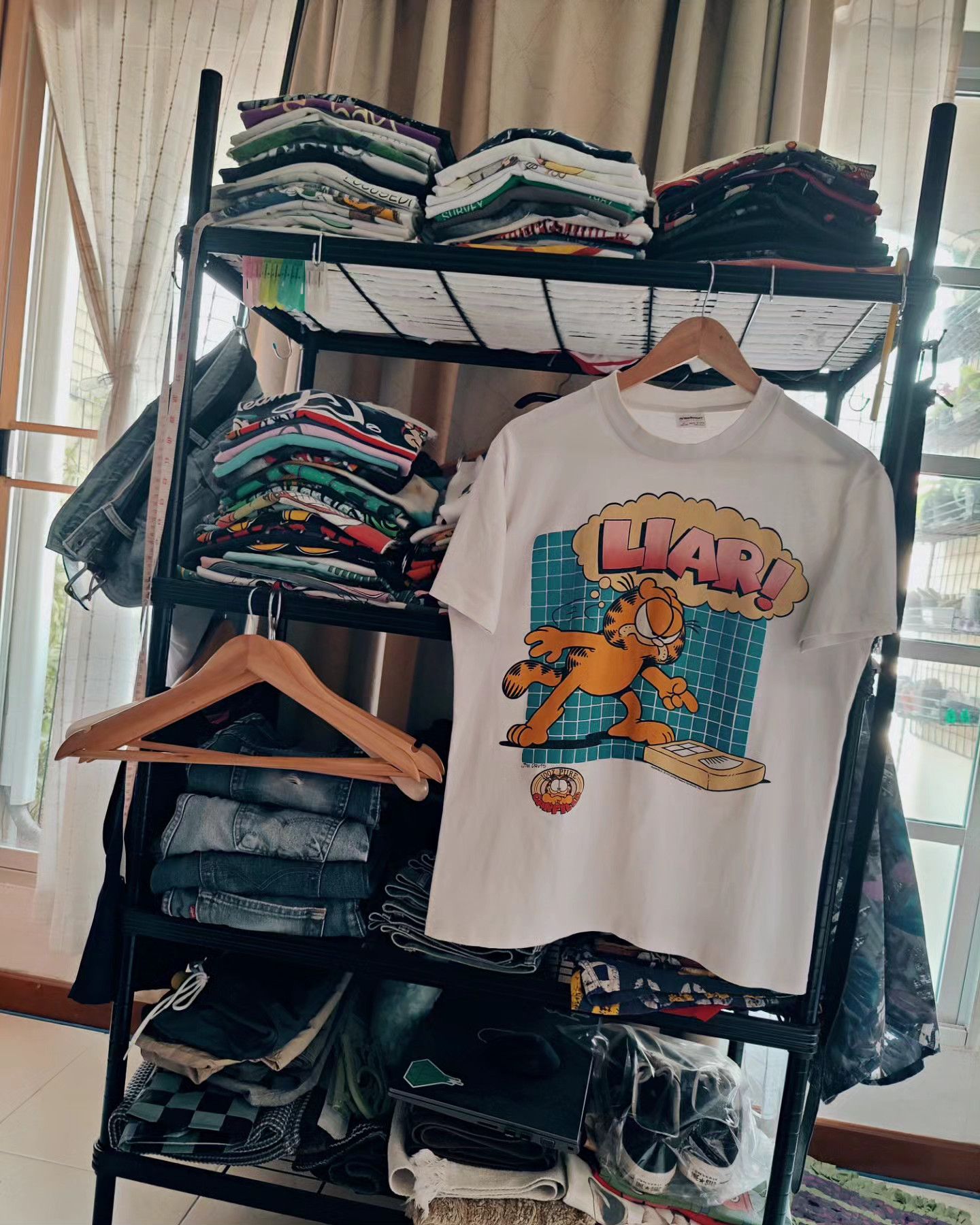 Vintage vintage 80s - GARFIELD Size M / US 6-8 / IT 42-44 - 6 Thumbnail