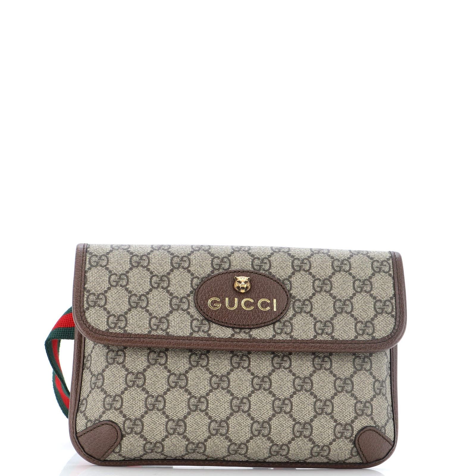 Neo Vintage Flap Belt Bag GG Coated Canvas None