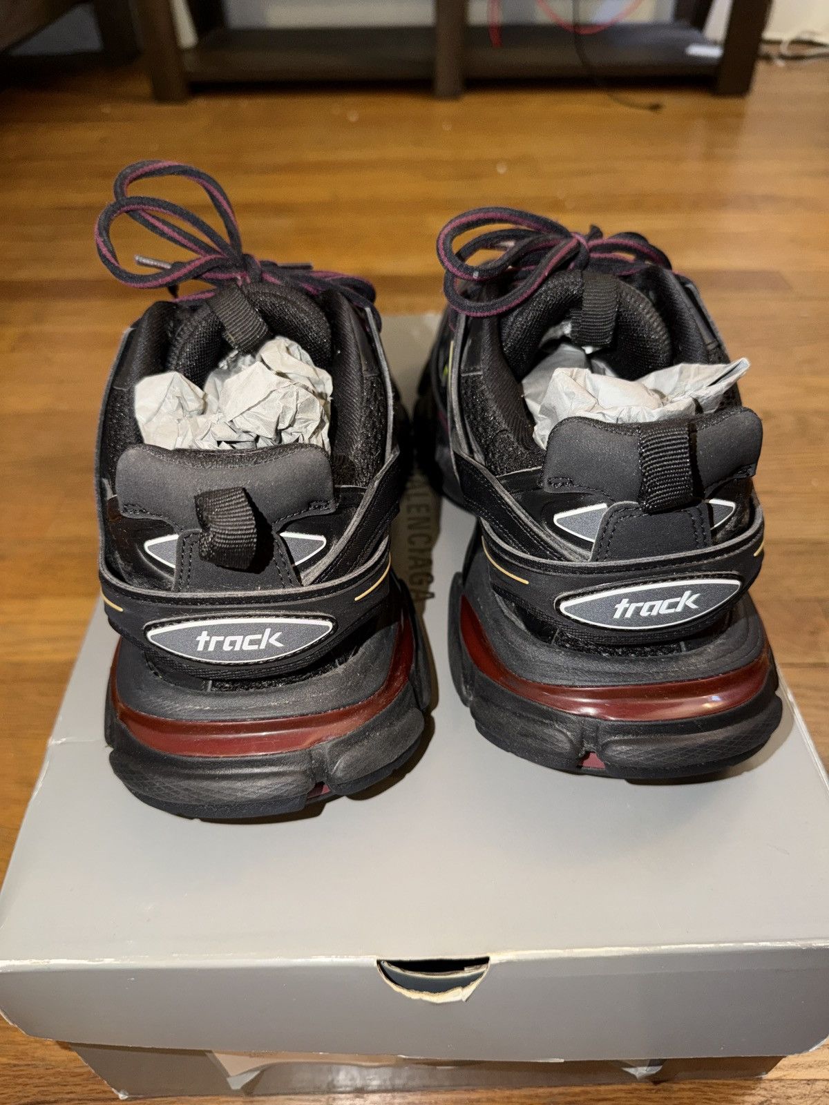 Balenciaga Balenciaga Track Trainers Black Bordeaux Size US 9 / EU 42 - 4 Thumbnail