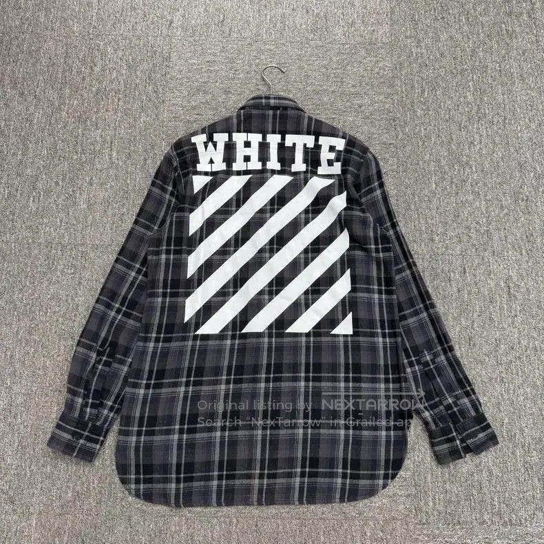 Burberry Off-White Checkered Long Sleeve Shirt. Size US S / EU 44-46 / 1 - 1 Thumbnail