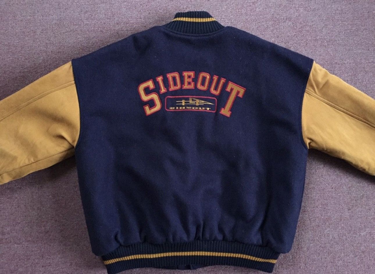 Sideout Varisty Jacket vintage wool/leather size XL Size US XL / EU 56 / 4 - 2 Thumbnail
