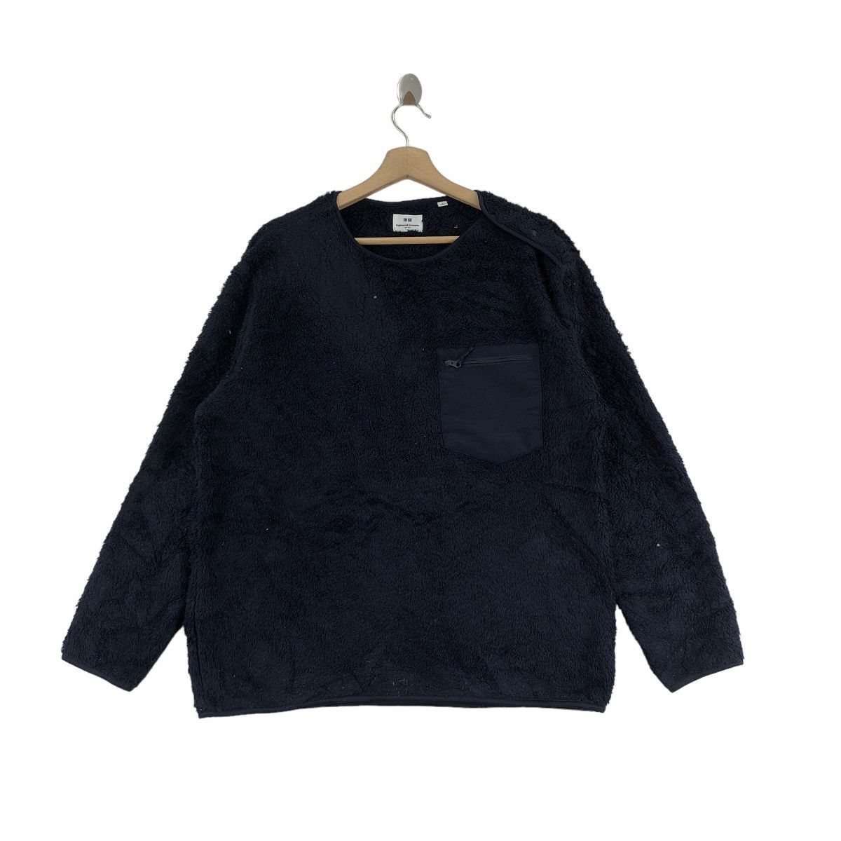 image of Engineered Garments Fleece Sherpa Deep Pile in Navy, Men's (Size Large)