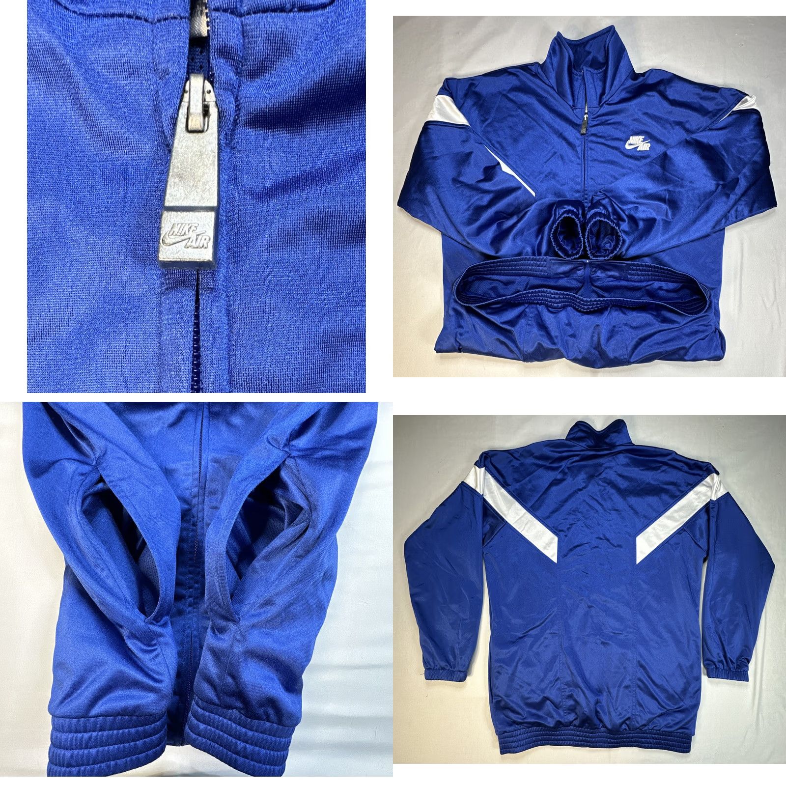Nike VINTAGE Nike Air Track Jacket Full Zip Long Sleeve Blue M MT Mens Retro 90s Y2K Size US M / EU 48-50 / 2 - 8 Thumbnail