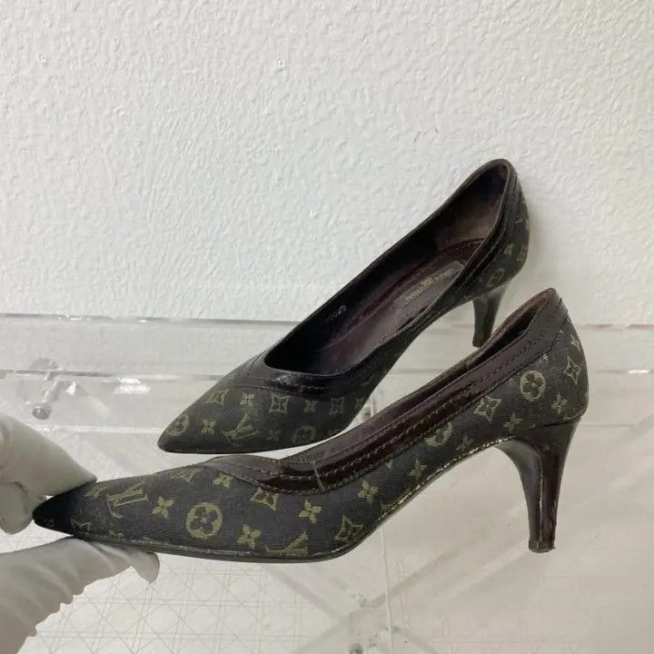 Louis Vuitton Louis Vuitton Classic Brown Pointed Heels -2508 Size US 4 / IT 34 - 8 Thumbnail