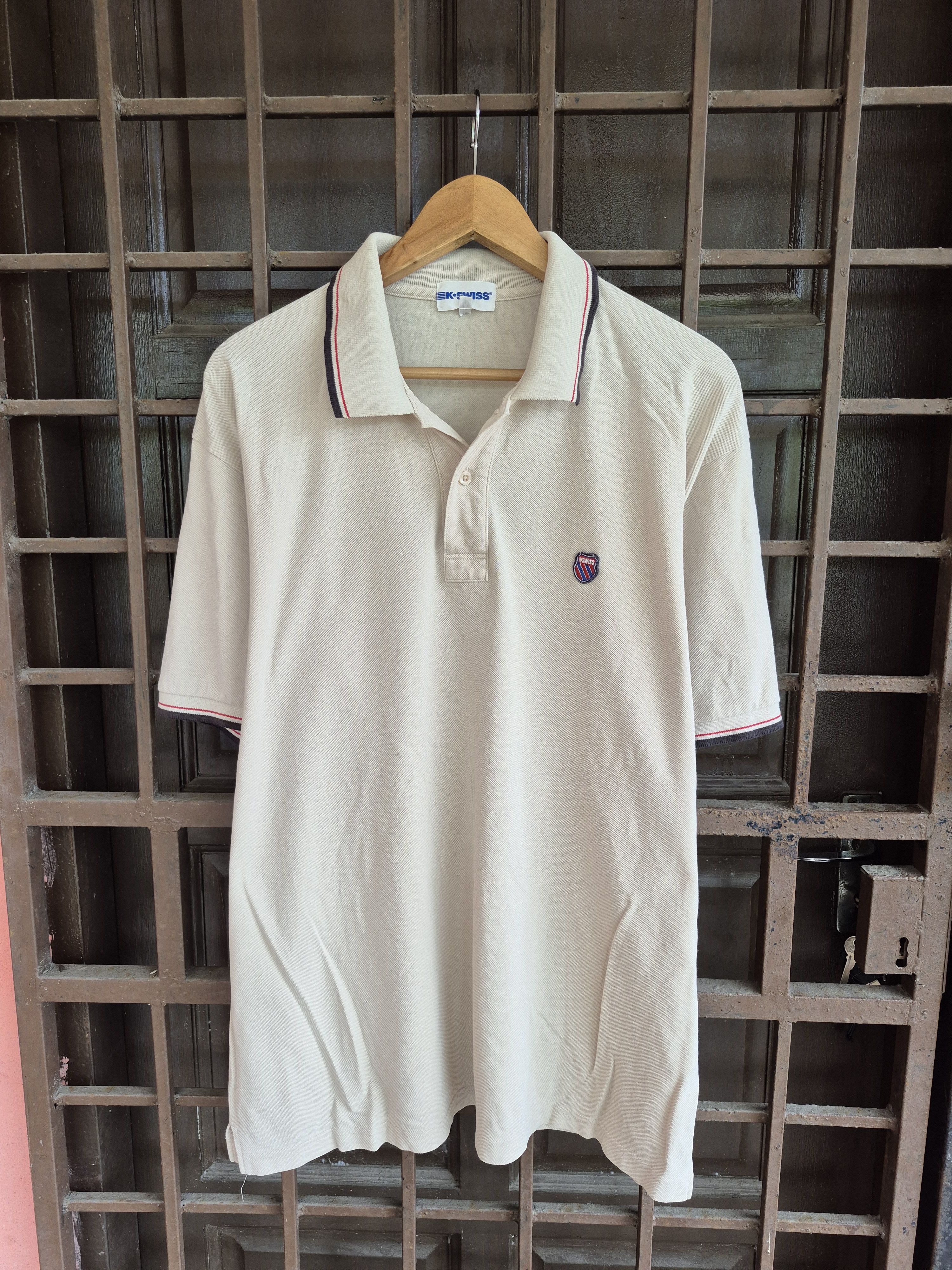 K-Swiss × Vintage 🔥 K Swiss Polo Collar Tee Casual Sportswear Tennis Size US L / EU 52-54 / 3 - 1 Thumbnail