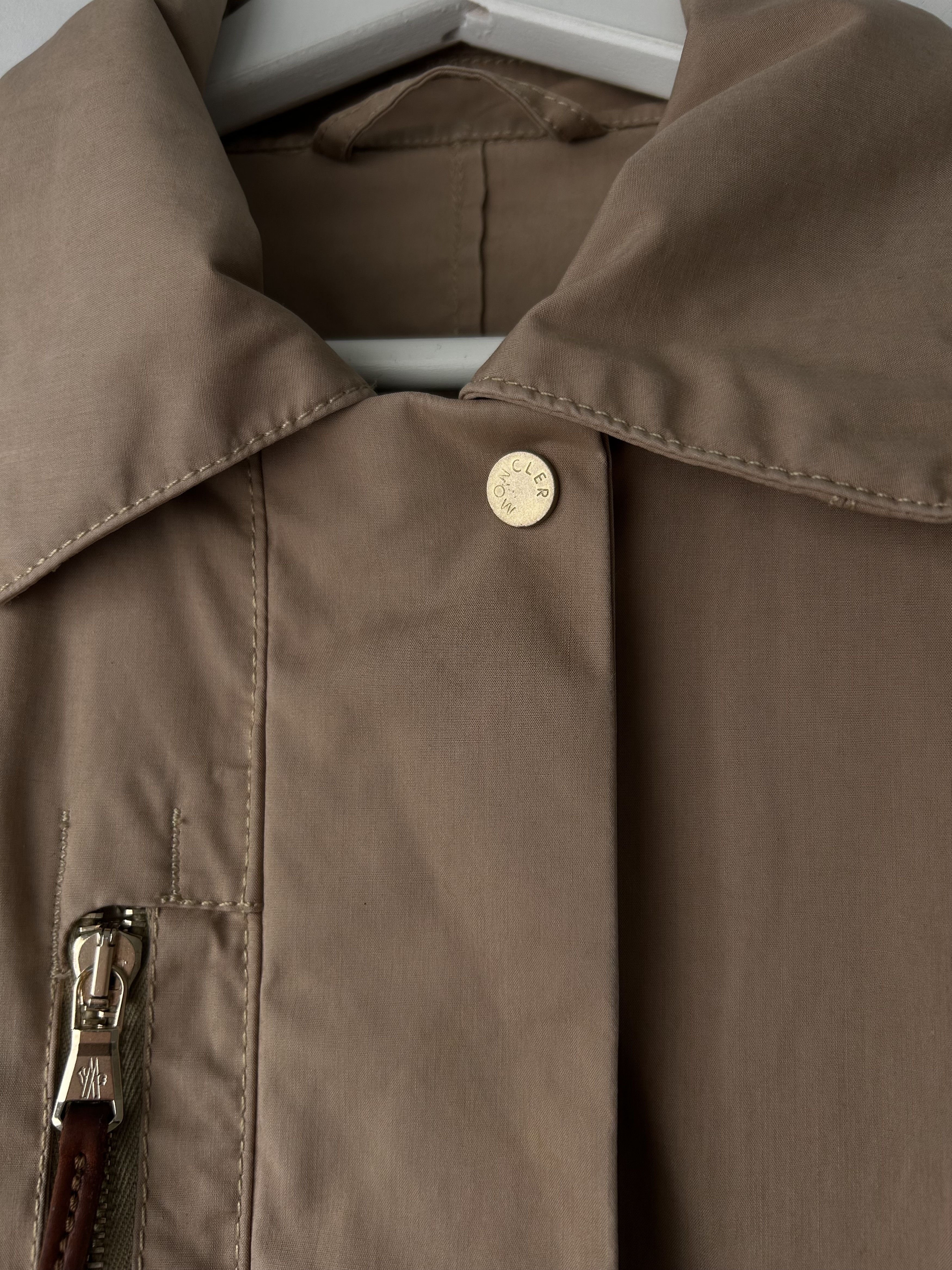 Moncler Moncler Beige Lightweight Coat / Trench Size M / US 6-8 / IT 42-44 - 3 Thumbnail
