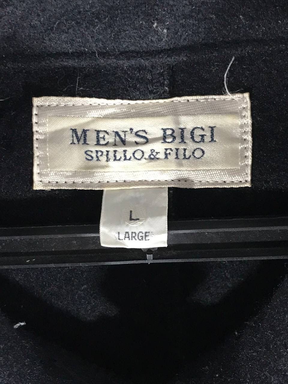 vintage mens bigi spillo filo all black mate style