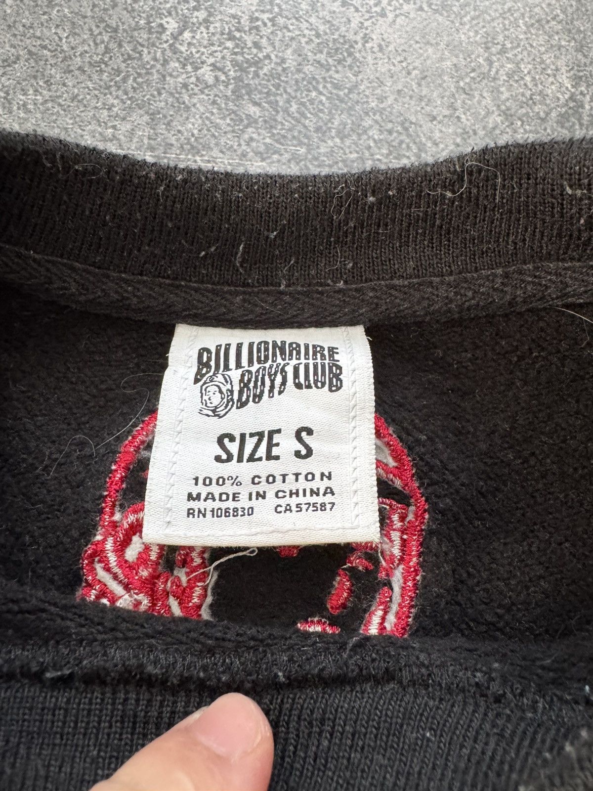 Billionaire Boys Club Billionaire Boys Club Red Chenille Script Sweatshirt Size US S / EU 44-46 / 1 - 9 Thumbnail