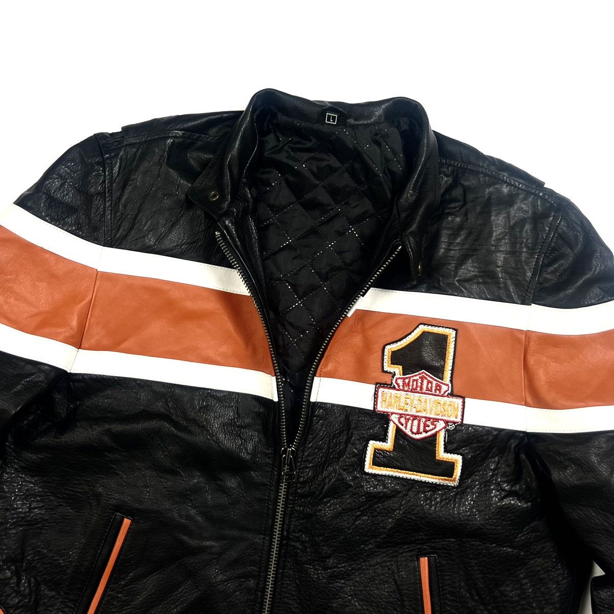Harley Davidson × Vintage Vintage Harley Davidson Embroidered Logo Jacket Size L Size US L / EU 52-54 / 3 - 5 Thumbnail