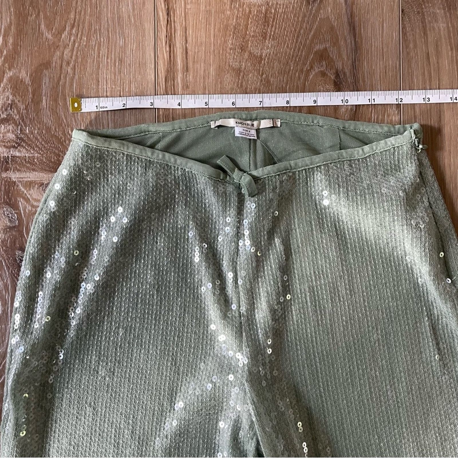 Urban Outfitters Urban Outfitters Kimchi Blue Lily Sequin Flare Pant 4 Size 27" / US 4 / IT 40 - 10 Thumbnail