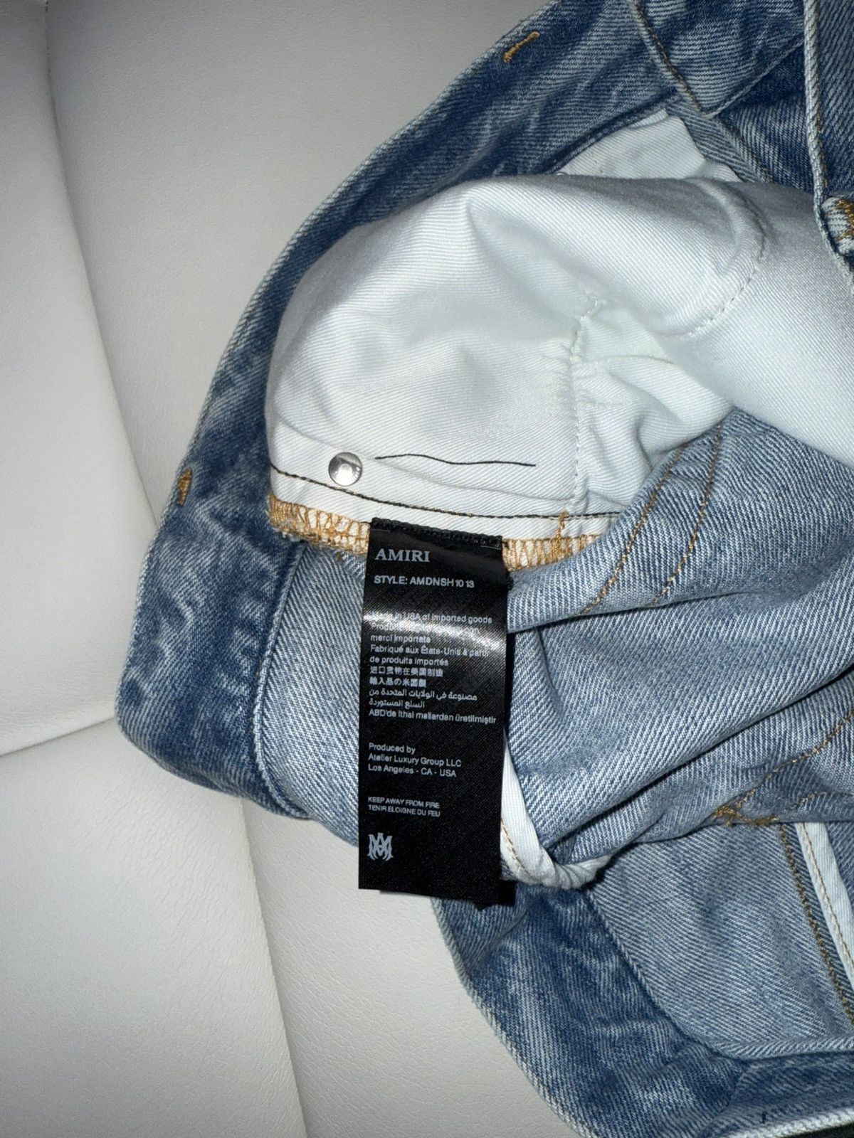 Amiri Amiri patch logo shorts Size US 33 - 7 Thumbnail