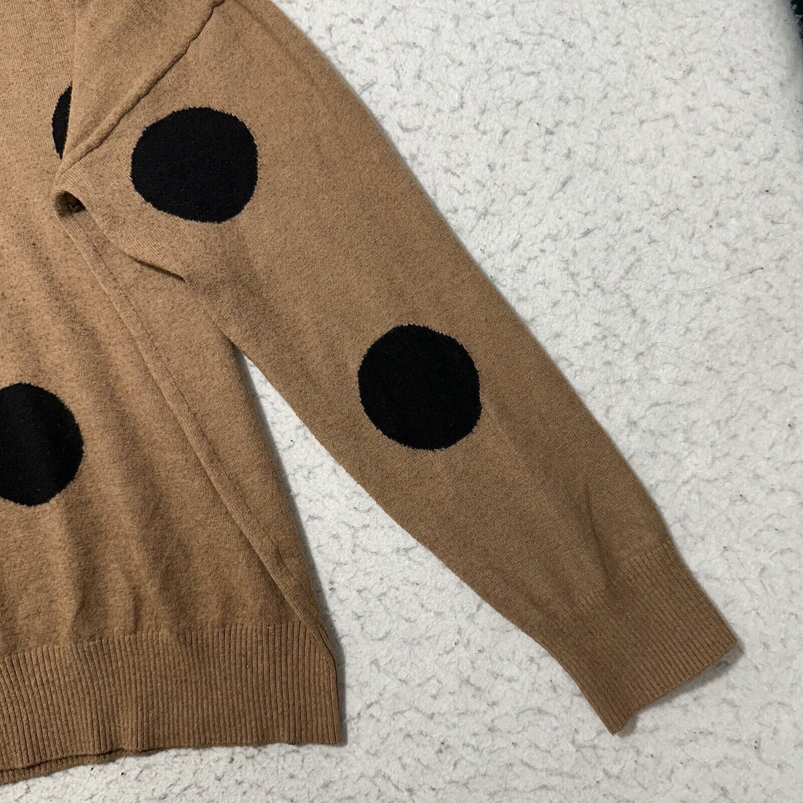 Other T Tahari =Large =Pullover Sweater Brown Black Polka Dot Size L / US 10 / IT 46 - 6 Thumbnail