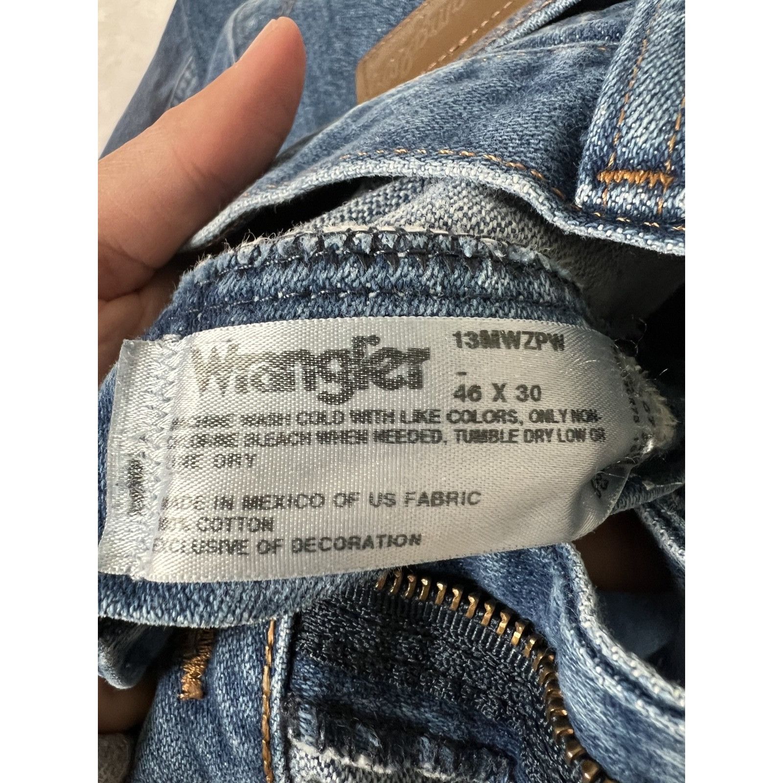 Wrangler Vintage Wrangler MWZ Regular Fit Cowboy Blue Denim Jeans Siz Size US 44 / EU 60 - 5 Thumbnail